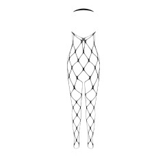 Бодистокинг в очень большую сетку Passion BS091 black, с доступом