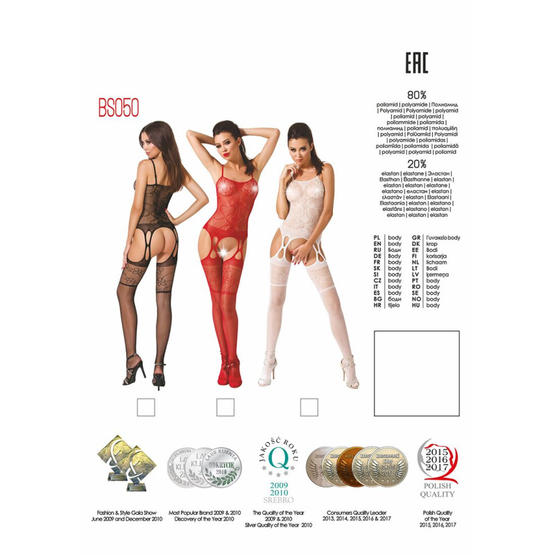 Бодистокинг Passion BS050 Красный S/M/L Бодистокинг Passion BS050 Красный S/M/L
