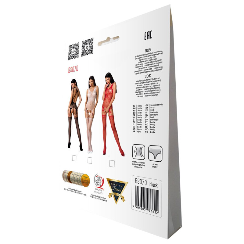 Бодистокинг Passion BS070 Красный S/M/L Бодистокинг Passion BS070 Красный S/M/L