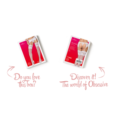 Чулки под пояс с широким кружевом Obsessive 810-STO-2 stockings белые L/XL