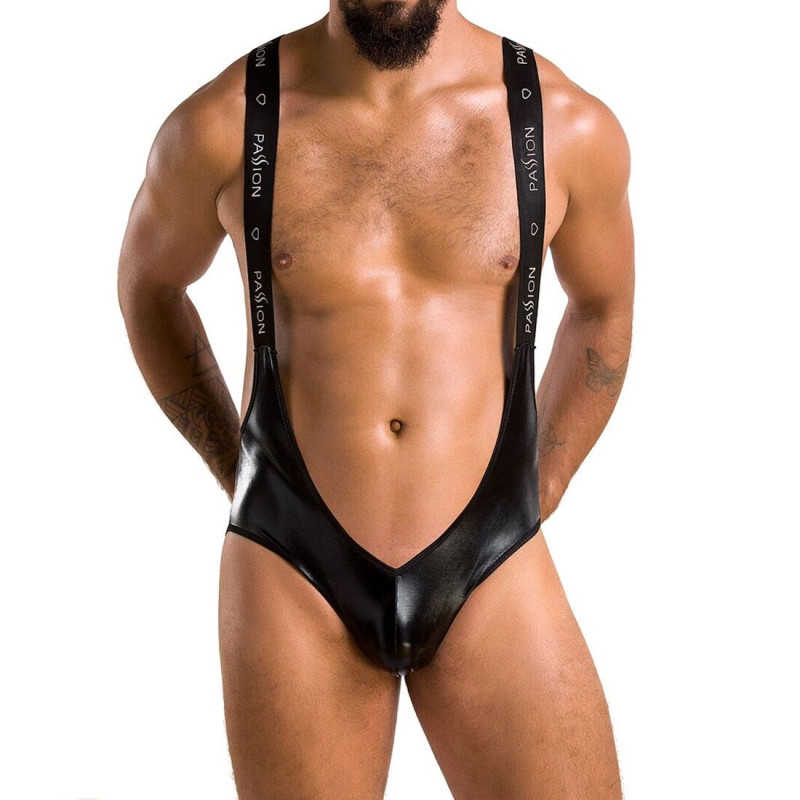 Мужское открытое боди Passion 027 Bruno Black XXL/XXXL Мужское открытое боди Passion 027 Bruno Black XXL/XXXL