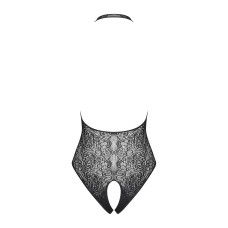 Бодистокинг с эффектом шнуровки Obsessive B113 teddy черный S/M/L