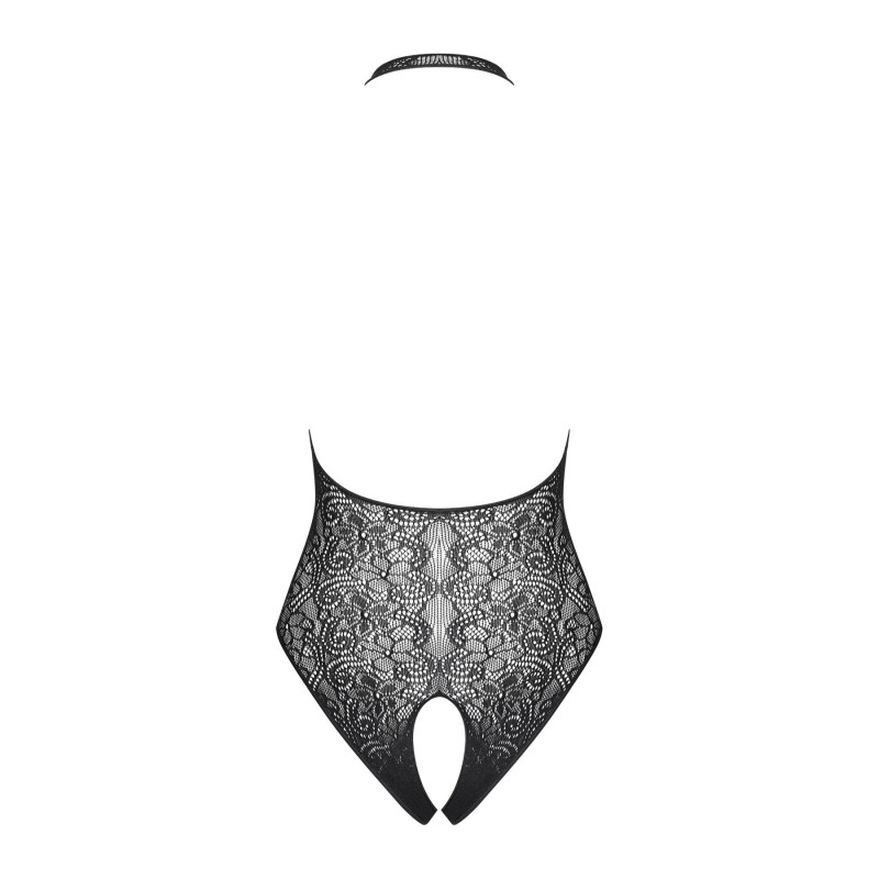 Бодистокинг с эффектом шнуровки Obsessive B113 teddy черный S/M/L Бодистокинг с эффектом шнуровки Obsessive B113 teddy черный S/M/L