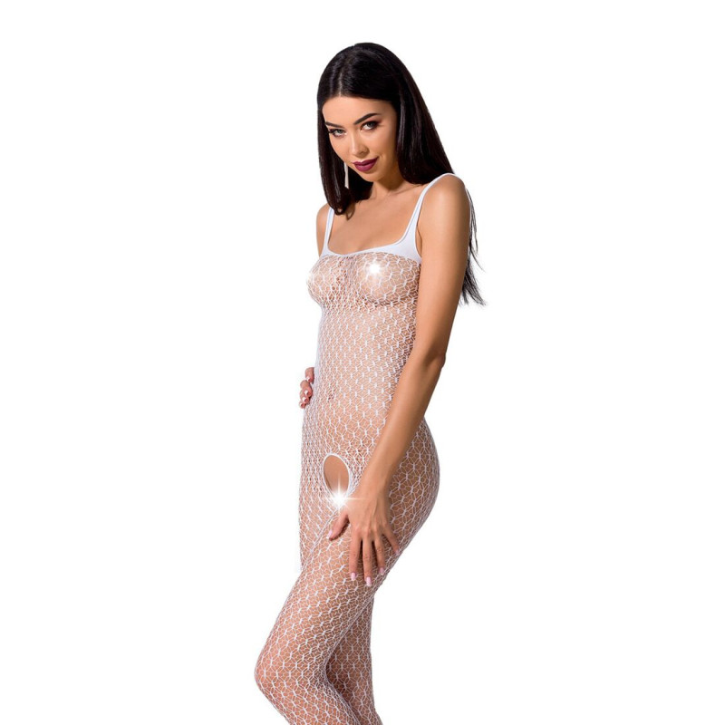 Бодістокінг Passion BS071 Білий S/M/L Бодістокінг Passion BS071 Білий S/M/L