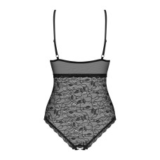 Кружевное боди с доступом 818-TED-1 teddy черное S/M