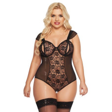 Боди SoftLine Dora Черное 2XL