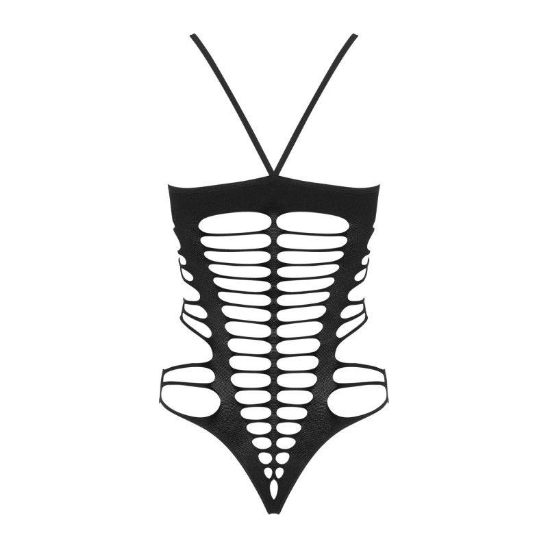 Бодістокінг із поперечними вирізами Obsessive B122 teddy чорний S/M/L Бодістокінг із поперечними вирізами Obsessive B122 teddy чорний S/M/L