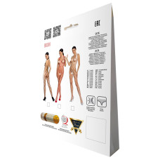Бодистокинг в очень большую сетку Passion BS091 white, с доступом