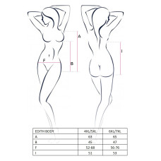 Боди Passion женское Edith body 4XL/5XL Черное