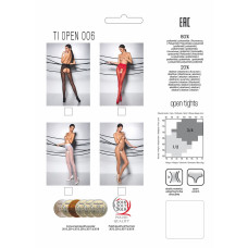 Еротичні колготки Passion TIOPEN 006 Червоні 3/4 30 den