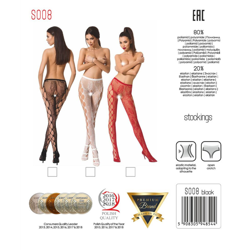 Эротические колготки Passion S008 Красные S/M/L Эротические колготки Passion S008 Красные S/M/L