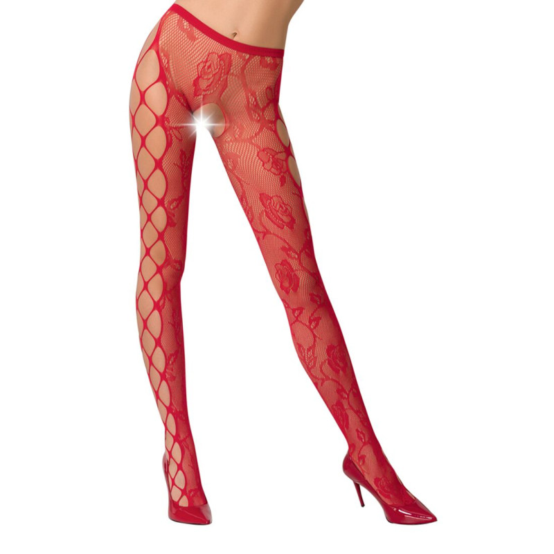 Эротические колготки Passion S008 Красные S/M/L Эротические колготки Passion S008 Красные S/M/L