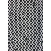 Колготки Leg Avenue Rhinestone micro net tights мелкая сетка, стразы Black One size