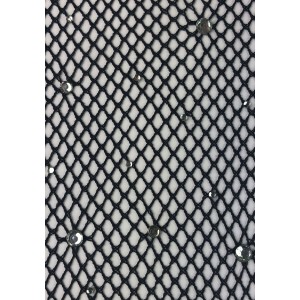 Колготки Leg Avenue Rhinestone micro net tights мелкая сетка, стразы Black One size