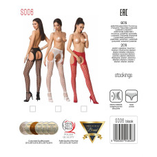 Еротичні колготки Passion S006 Червоні S/M/L