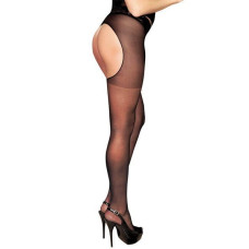 Колготки-чулки с поясом Anne De Ales LOLA T3 Черные