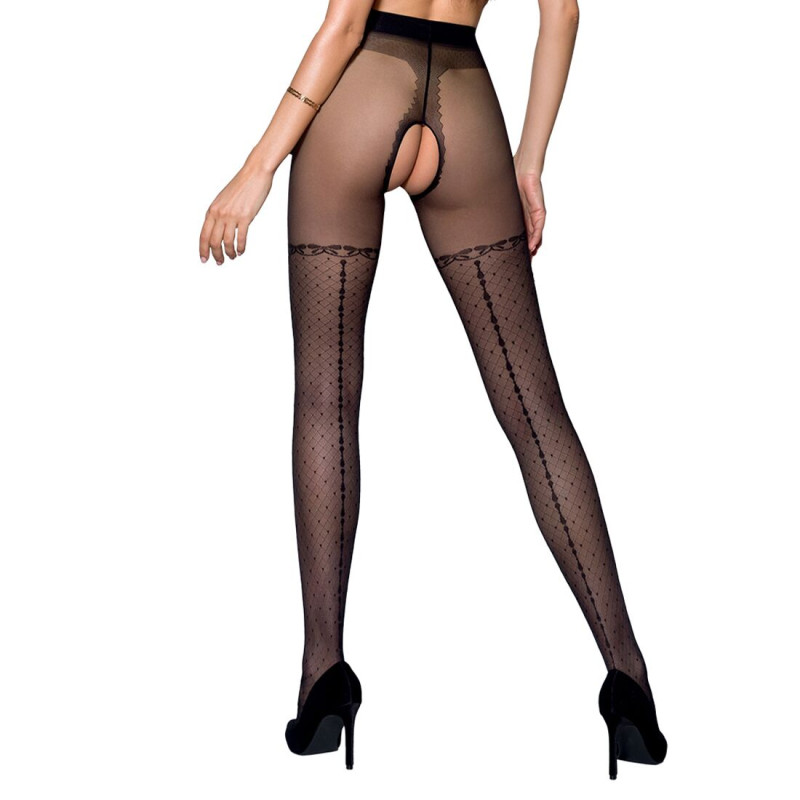 Колготки з відкритим доступом Passion TIOPEN 014 black 5 (20 den) Колготки з відкритим доступом Passion TIOPEN 014 black 5 (20 den)