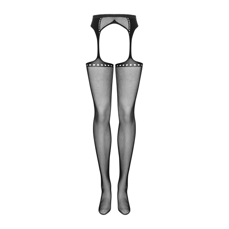 Сетчатые чулки-стокинги со стрелкой Obsessive Garter stockings S314 черные S/M/L Сетчатые чулки-стокинги со стрелкой Obsessive Garter stockings S314 черные S/M/L