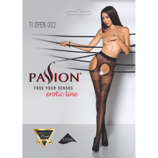 Эротические колготки Passion TIOPEN 002 Черные 3/4 20 den
