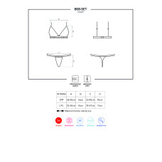 Комплект Obsessive 868-SET-1 Черный L/XL