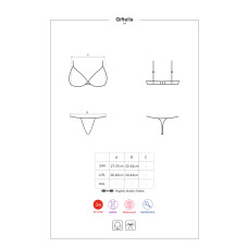 Комплект Obsessive Giftella Червоний S/M