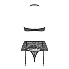 Комплект Obsessive 838-SEG-1 Чорний S/M