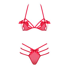 Комплект Obsessive Giftella Червоний S/M