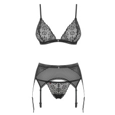 Комплект Obsessive Shibu Чорний S/M