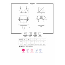 Комплект Obsessive 859-SEG-1 Черный L/XL