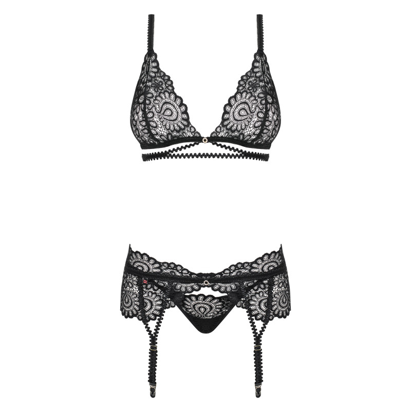 Комплект Obsessive Mixty Чорний L/XL Комплект Obsessive Mixty Чорний L/XL