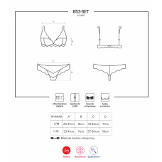 Комплект Obsessive 853-SET-3 Красный L/XL
