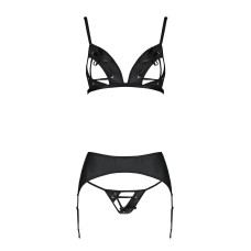 Комплект из экокожи Passion Miley Set black L/XL
