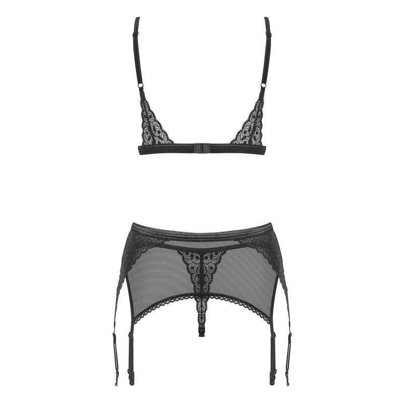 Комплект Obsessive Shibu Чорний L/XL