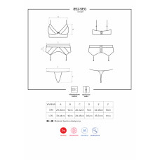 Комплект Obsessive 852-SEG-1 Черный L/XL