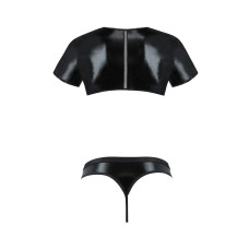 Комплект чоловічої білизни під латекс Passion 057 Set Peter black L/XL