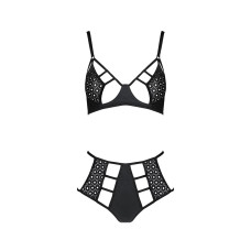 Комплект белья Passion TASMINA SET black XXL/XXXL