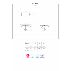 Комплект Obsessive 822-SEA-3 Червоний L/XL