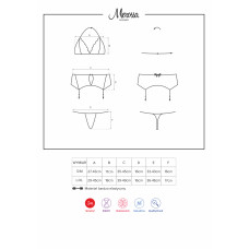 Комплект Obsessive Merossa Чорний S/M