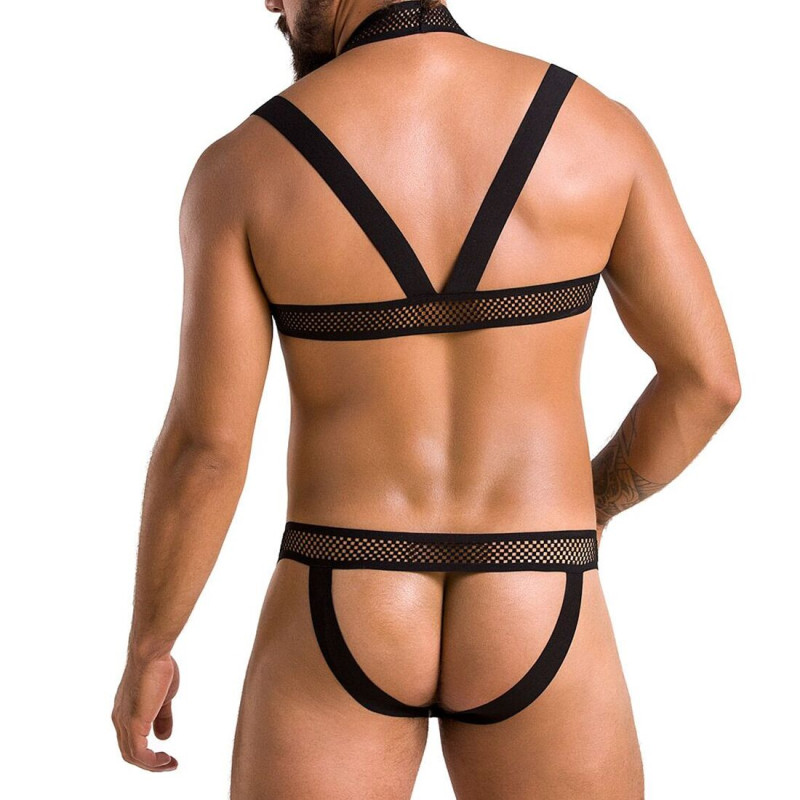 Комплект чоловічої білизни з кріпленнями Passion 043 Jacob black L/XL Комплект чоловічої білизни з кріпленнями Passion 043 Jacob black L/XL