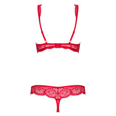 Комплект Obsessive 853-SET-3 Червоний S/M