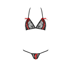 Комплект белья Passion MELISSA BIKINI black S/M
