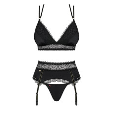 Комплект Obsessive Lolitte Чорний S/M