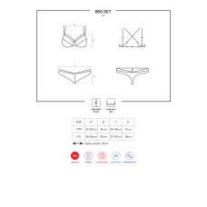 Комплект Obsessive 860-SET Белый L/XL