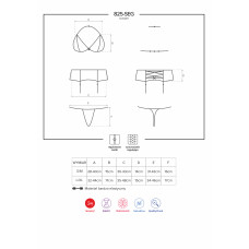 Комплект Obsessive 825-SEG-6 Синій S/M