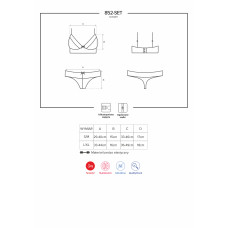 Комплект Obsessive 852-SET-1 Черный L/XL