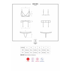 Комплект Obsessive 844-SEG-1 Черный L/XL