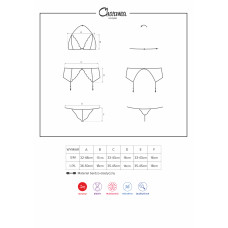 Комплект Obsessive Charmea Чорний S/M