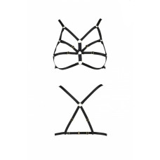 Бюстгальтер-стрепы Passion Exclusive ARMANDA BRA black S/M