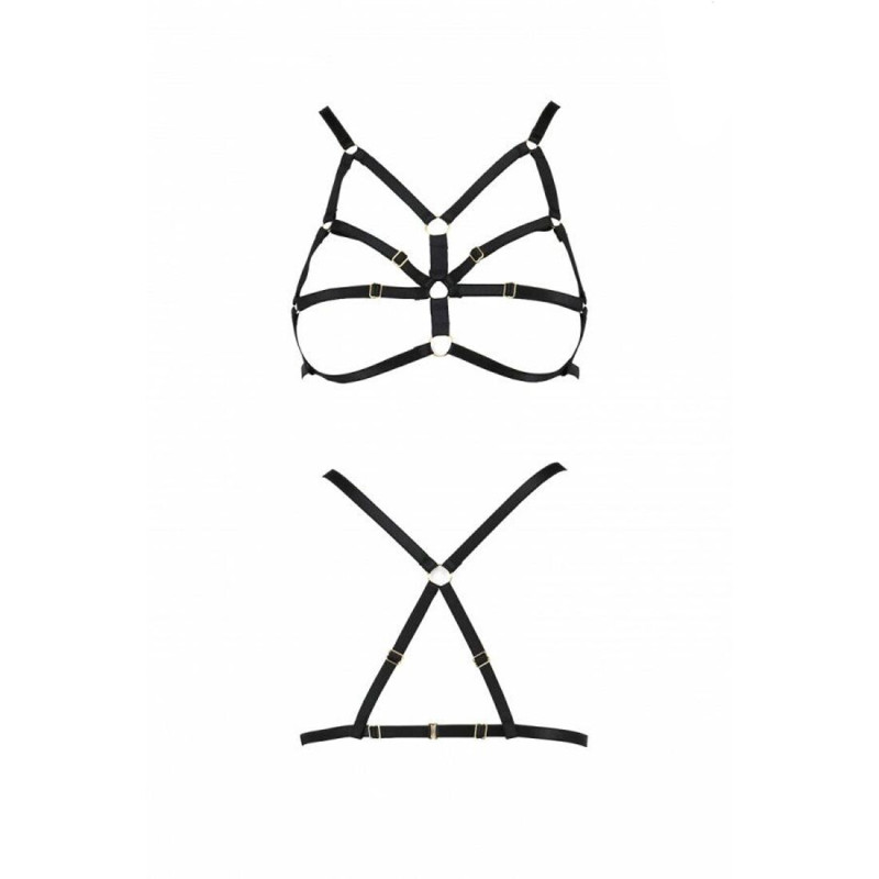 Бюстгальтер-стрепы Passion Exclusive ARMANDA BRA black S/M Бюстгальтер-стрепы Passion Exclusive ARMANDA BRA black S/M