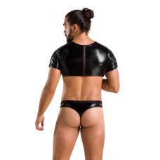 Комплект чоловічої білизни під латекс Passion 057 Set Peter black XXL/XXXL